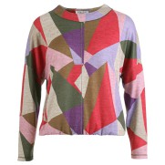 Sweater blouson print - Koraal multi